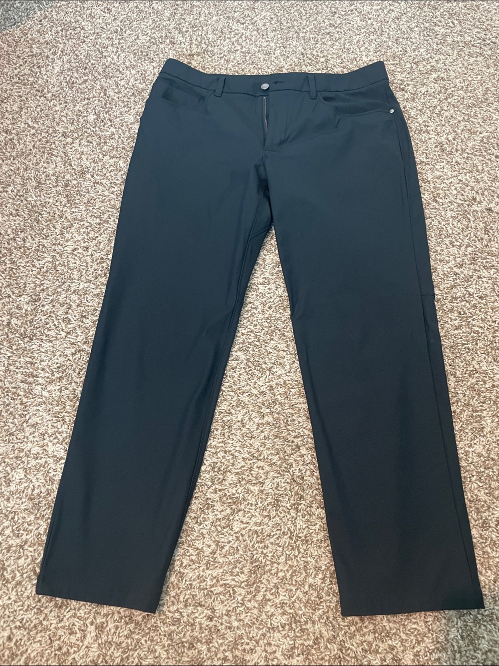 CRZ YOGA Men's Navy Blue Straight-Leg Performance Pants
